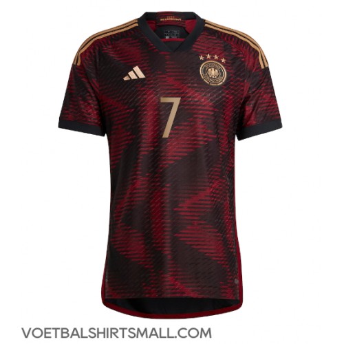 Duitsland Kai Havertz #7 Voetbalkleding Uitshirt WK 2022 Korte Mouwen